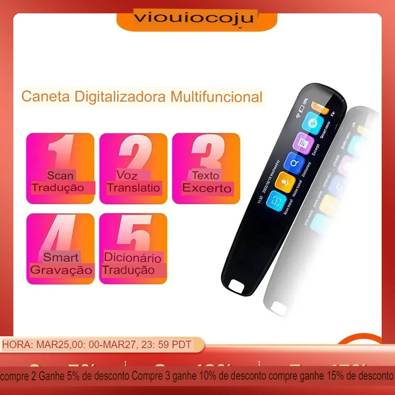 Caneta Tradutora Portátil Inteligente Whisper