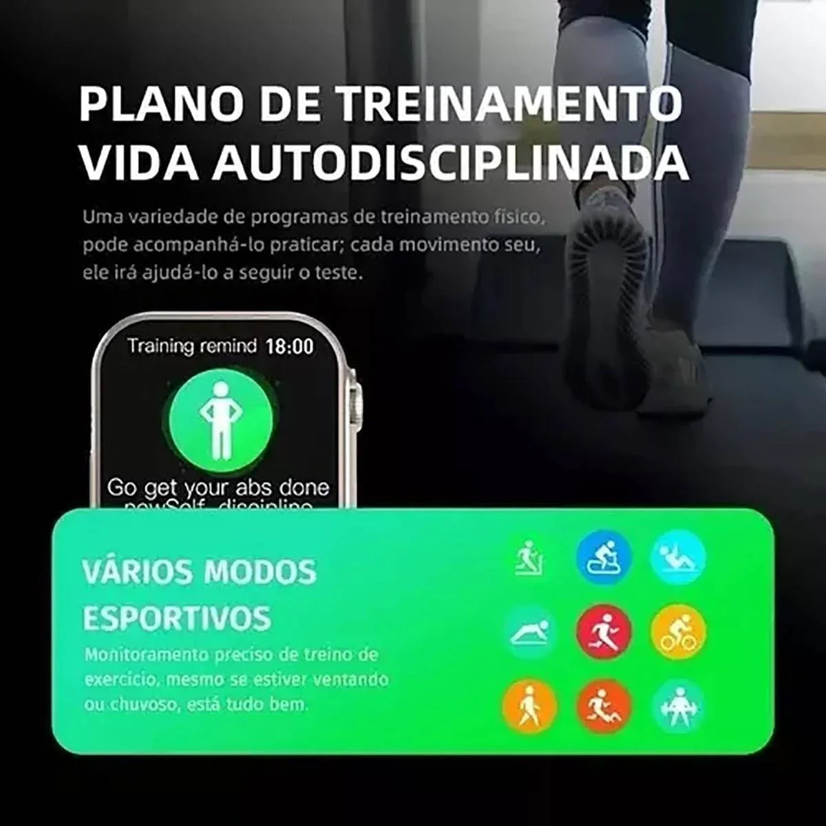 Relógio Smartwatch Impermeável Midnight 3